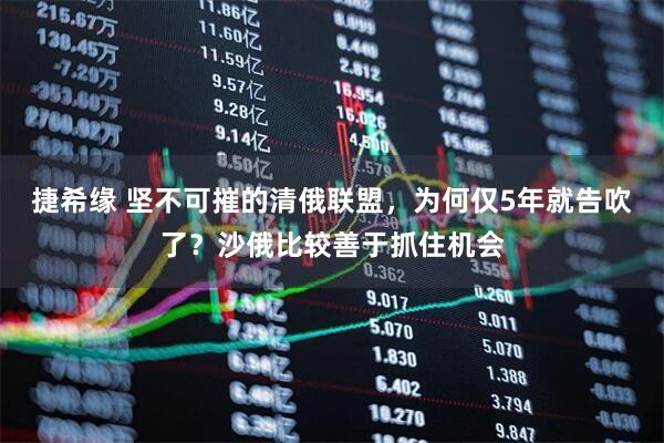 捷希缘 坚不可摧的清俄联盟，为何仅5年就告吹了？沙俄比较善于抓住机会